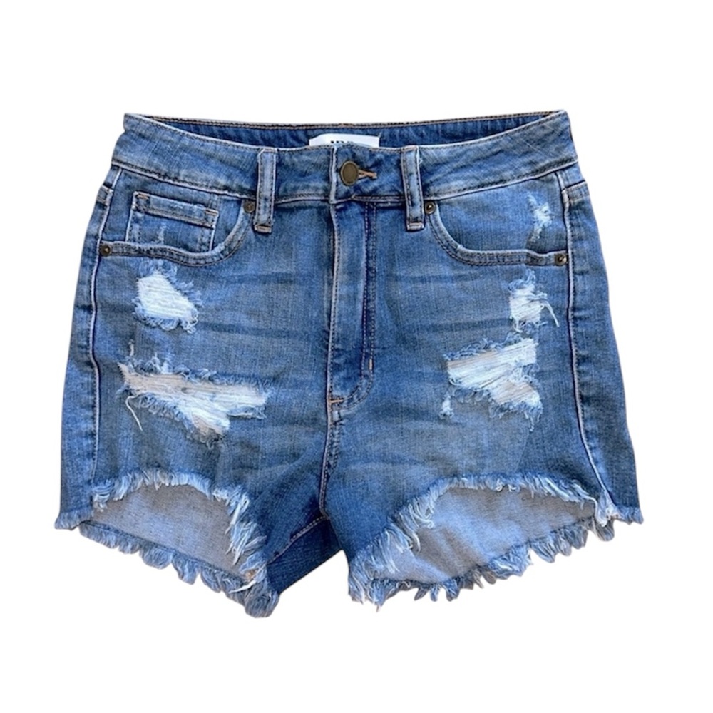 JBD High Waisted Distressed Denim Shorts